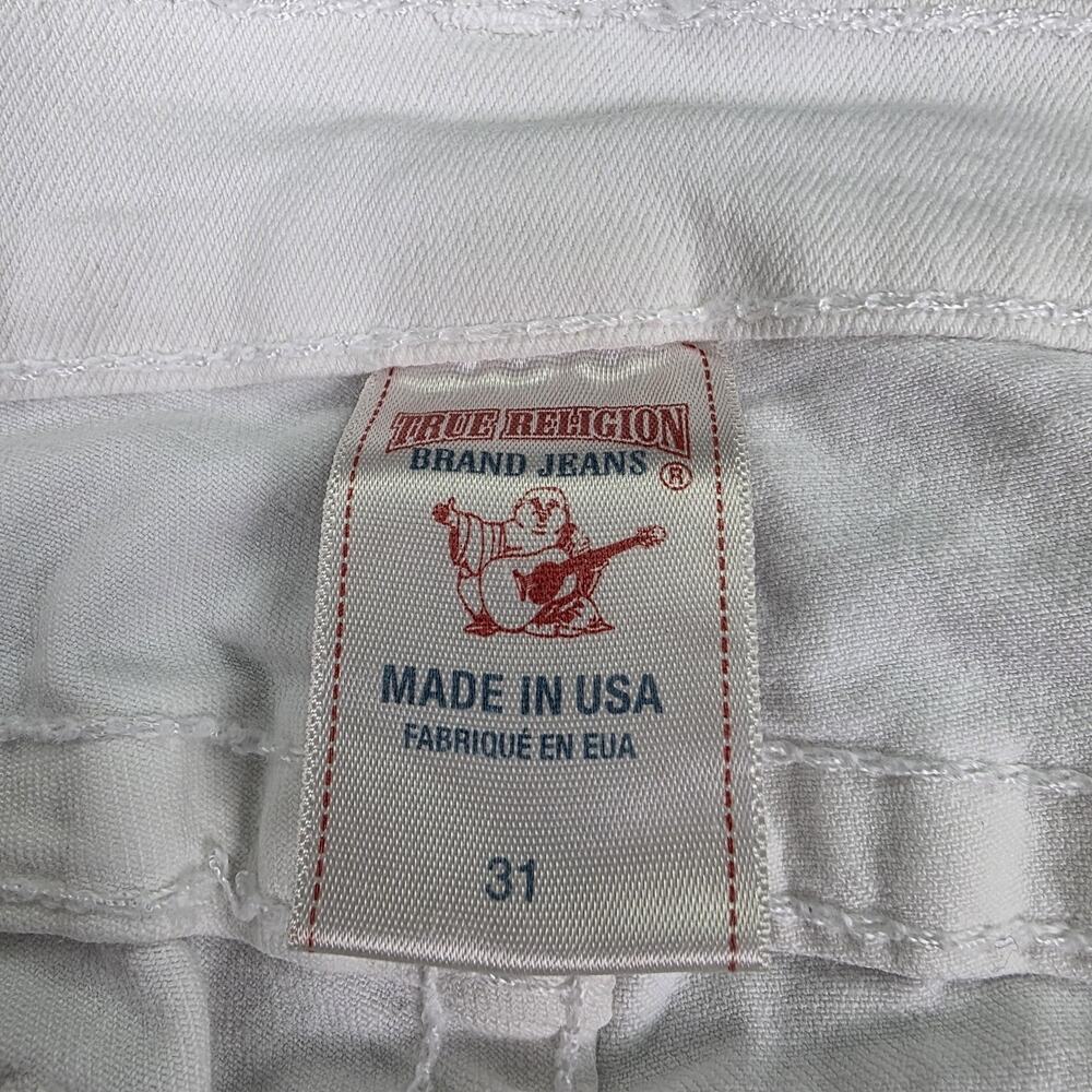 True Religion Jeans Womens 31 White Casey Low Rise Skinny Stretch Denim USA - Picture 2 of 16